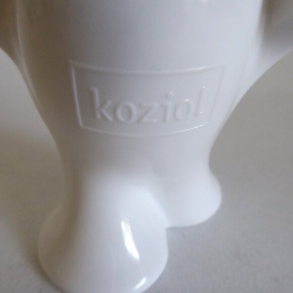 KOZIOL BRAND GERMANY CONTEMPORARY PICNIX WHITE HAPPY FACE TOOTHPICK HOLDER (USED - Picture 9 of 10